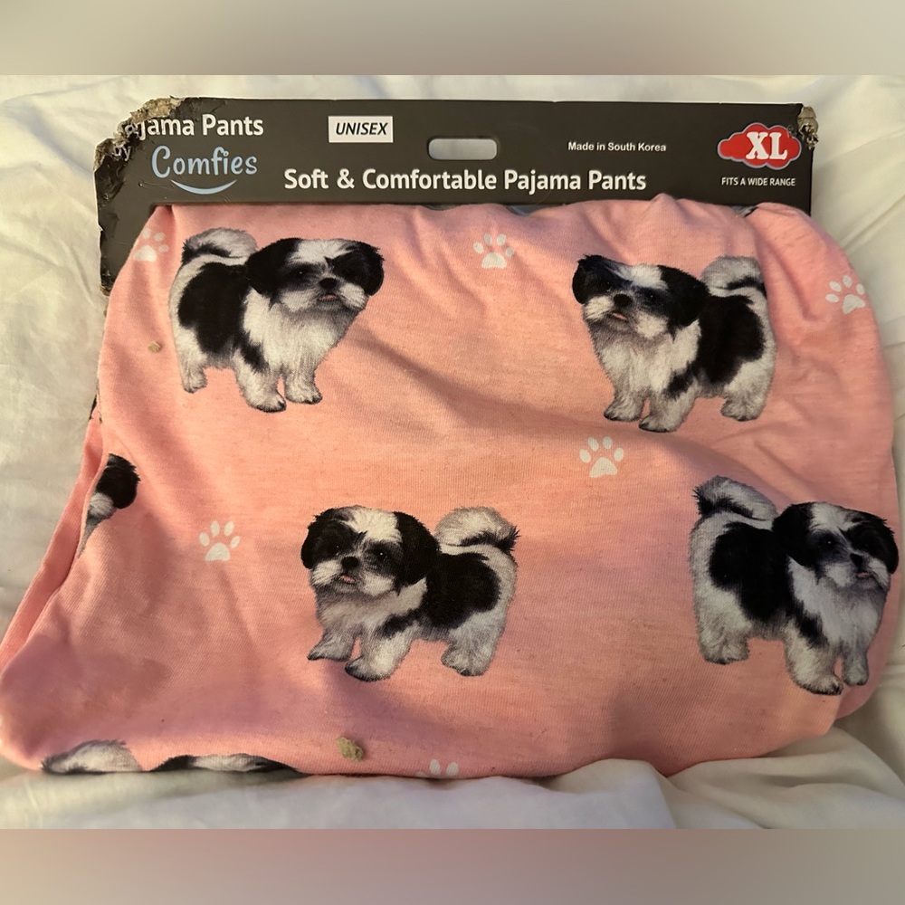 New with tags Comfies Shih tzu pajama pants xl